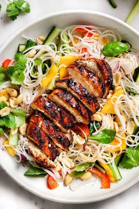 Noodle Salad with Char Siu Chicken